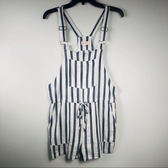 Thread & Supply Pants - Thread & Supply Blue & White Striped Romper